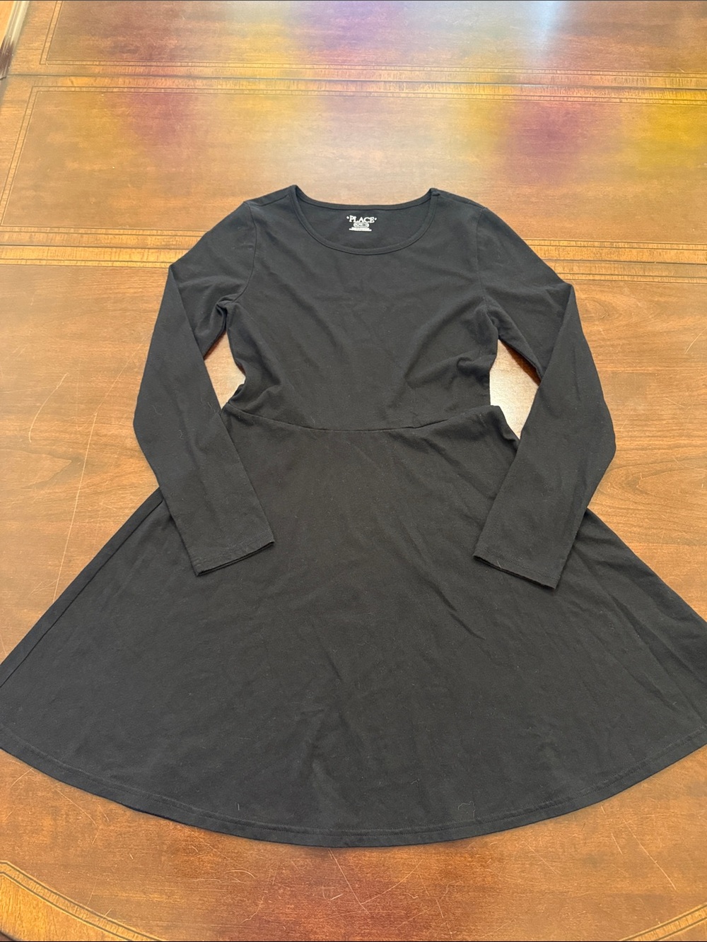 The Children's Place Black Long-Sleeve Fit & Flare Dress